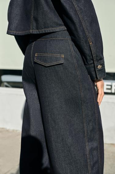 JEAN Z1975 JOGGER WIDE LEG TAILLE HAUTE - Bleu de Zara - Image 5