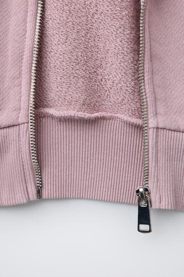 GARMENT DYED HOODIE - Pink by Zara - Image 3