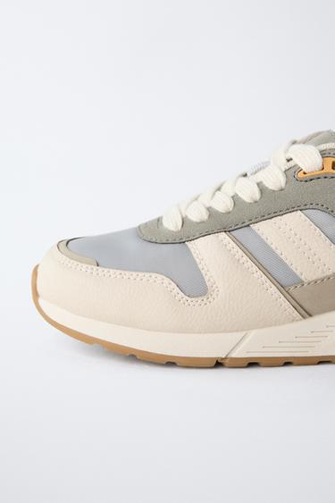 CHAUSSURES DE SPORT À PIÈCES - Gris de Zara - Image 3