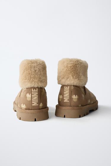 BOTTE EFFET FOURRURE MINNIE MOUSE © DISNEY - Marron sable de Zara - Image 4