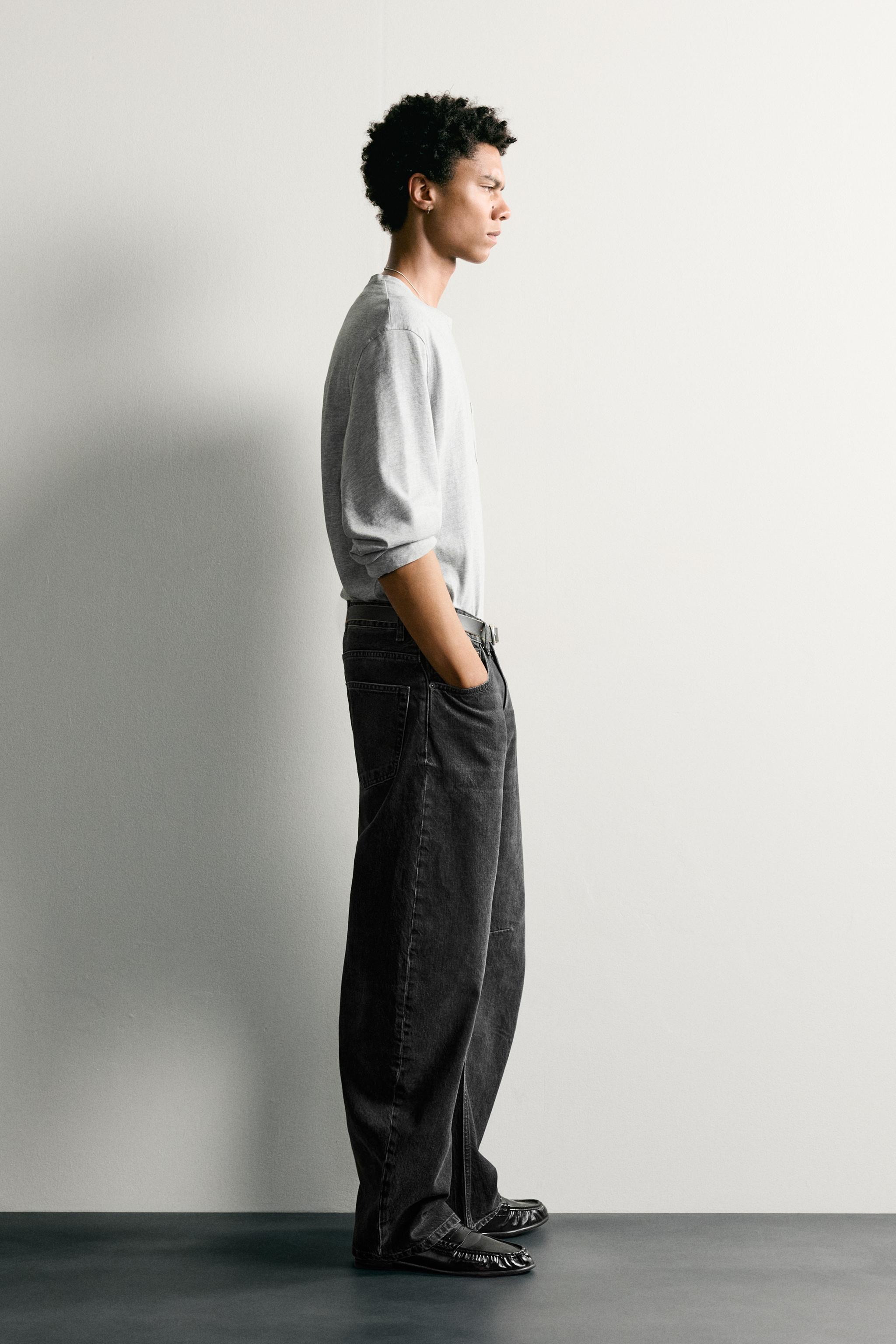 STRAIGHT BARREL FIT JEANS