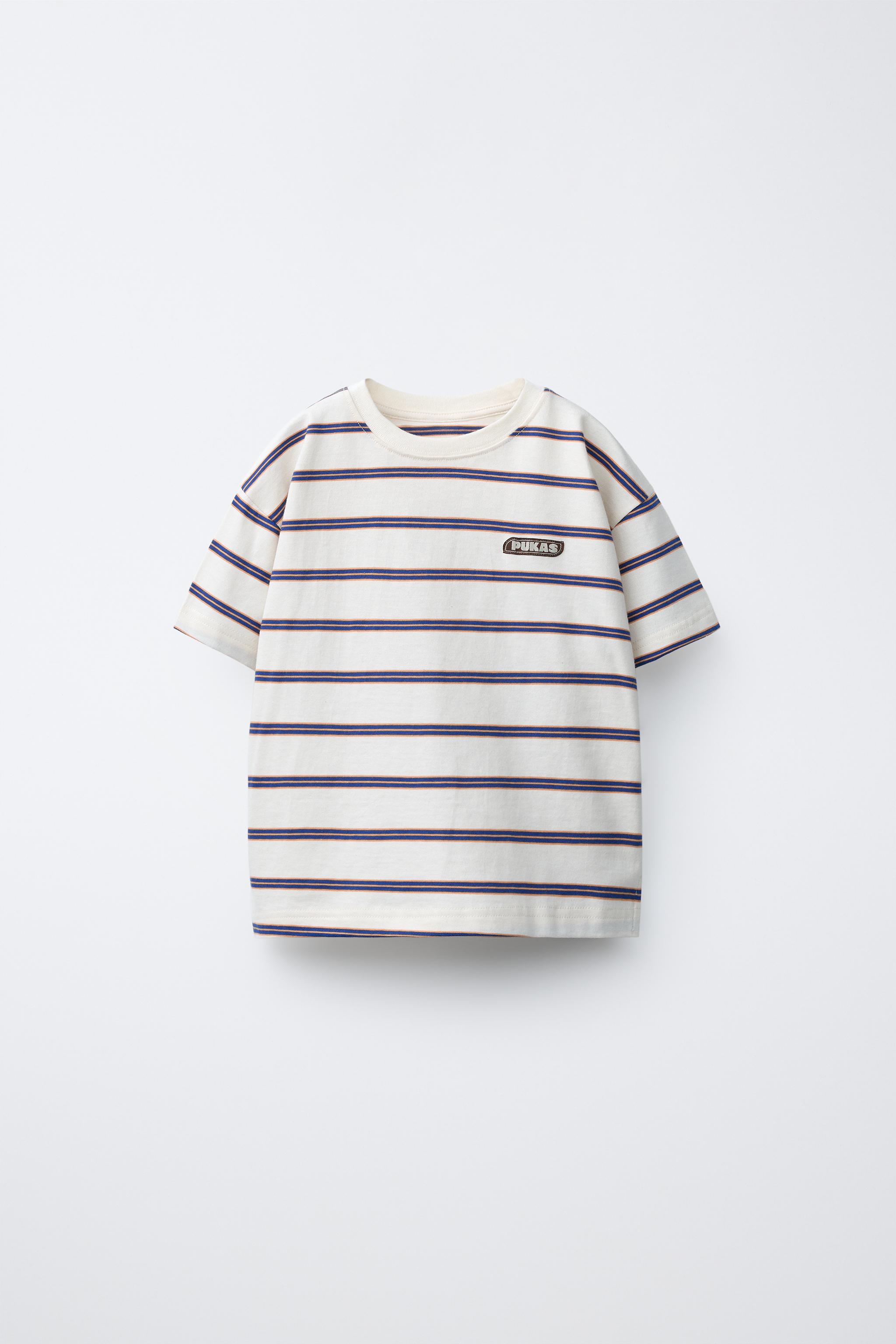 Детские футболки Zara PUKAS SURF LOGO STRIPED T-SHIRT