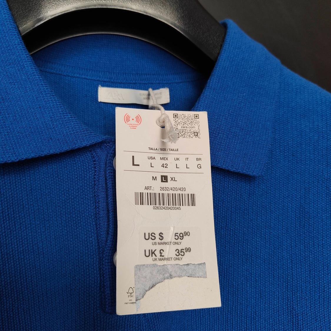 POLO BLU IN COTONE - Image 2