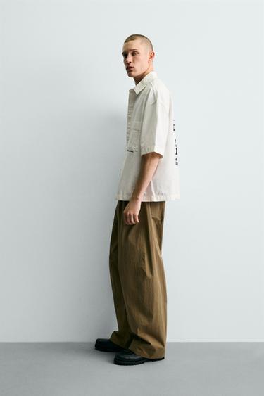 CHEMISE RELAXED FIT IMPRIMÉ GOLF - Blanc de Zara - Image 3