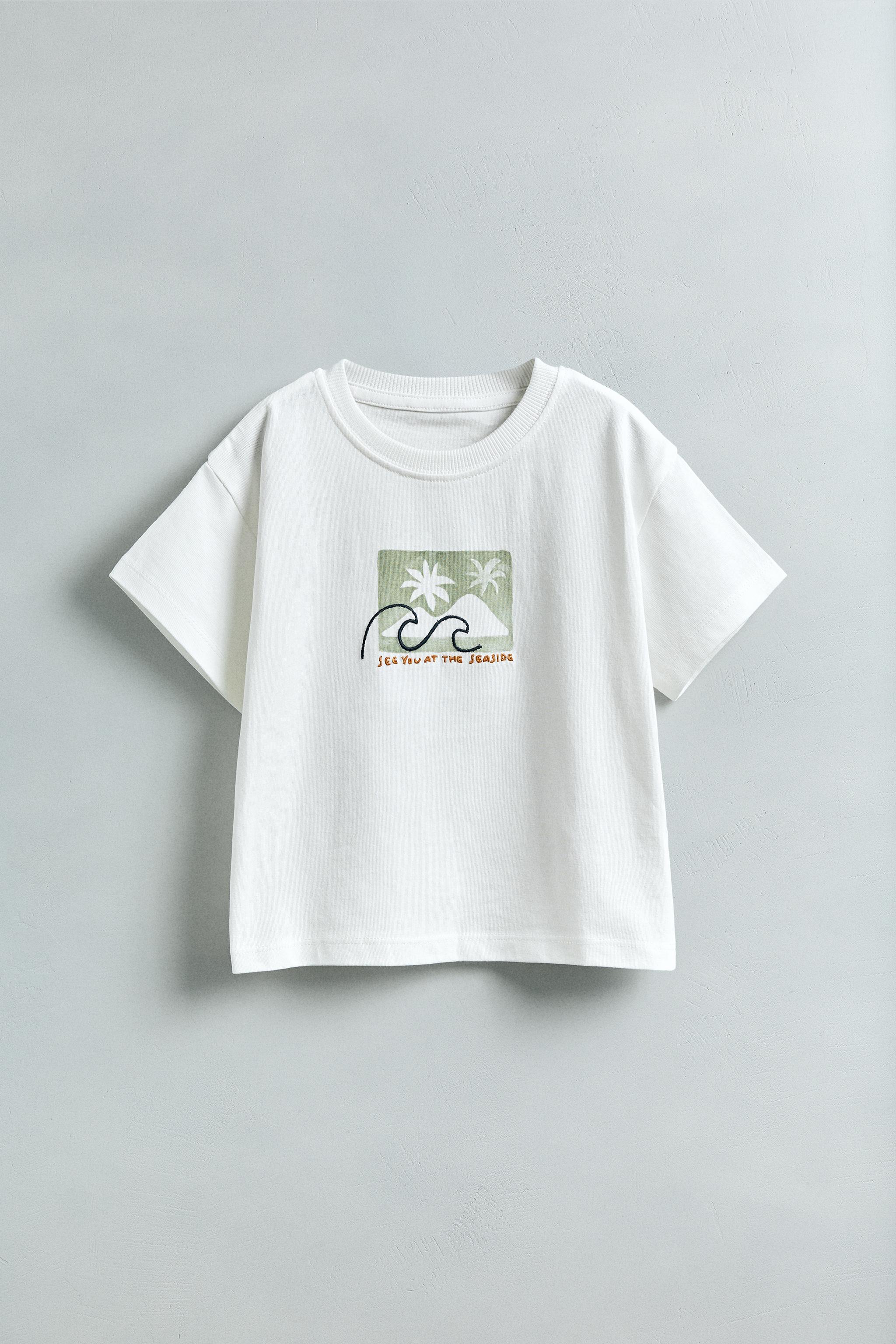 【ZARA】テキストプリント Tシャツ ホワイト | 5644/444/250 テキストプリントTシャツ - ホワイト | ZARA Japan / 日本