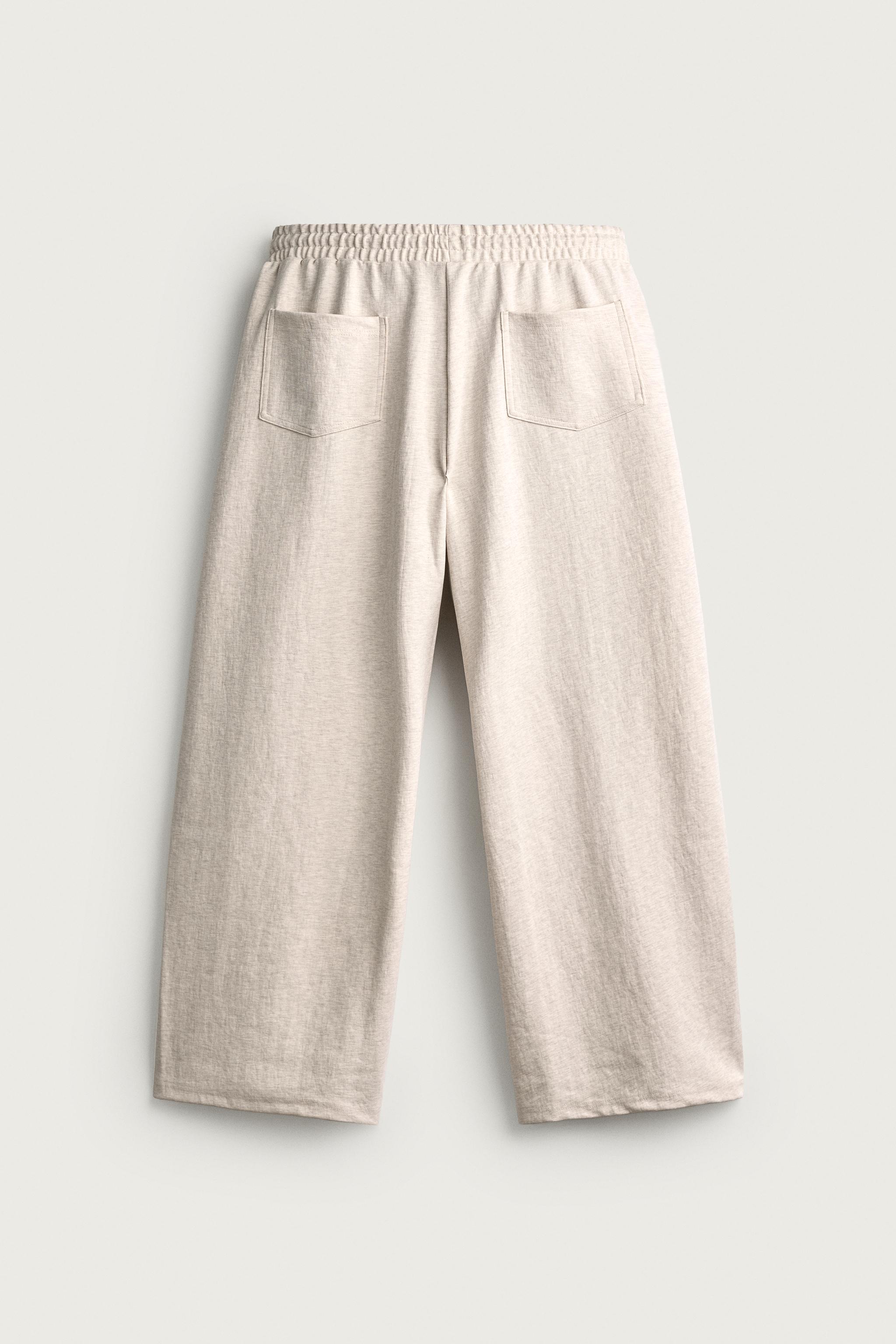 TEXTURED BALLOON-FIT TROUSERS
