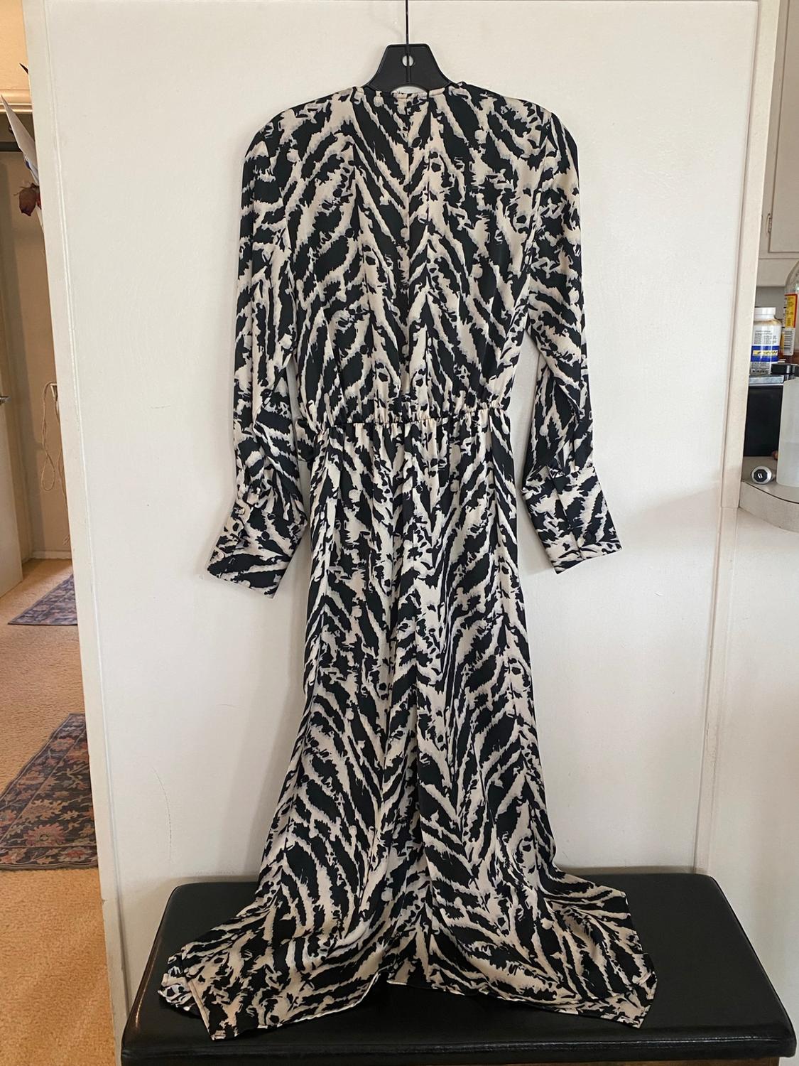SATIN EFFECT ANIMAL PRINT DRESS - Image 6