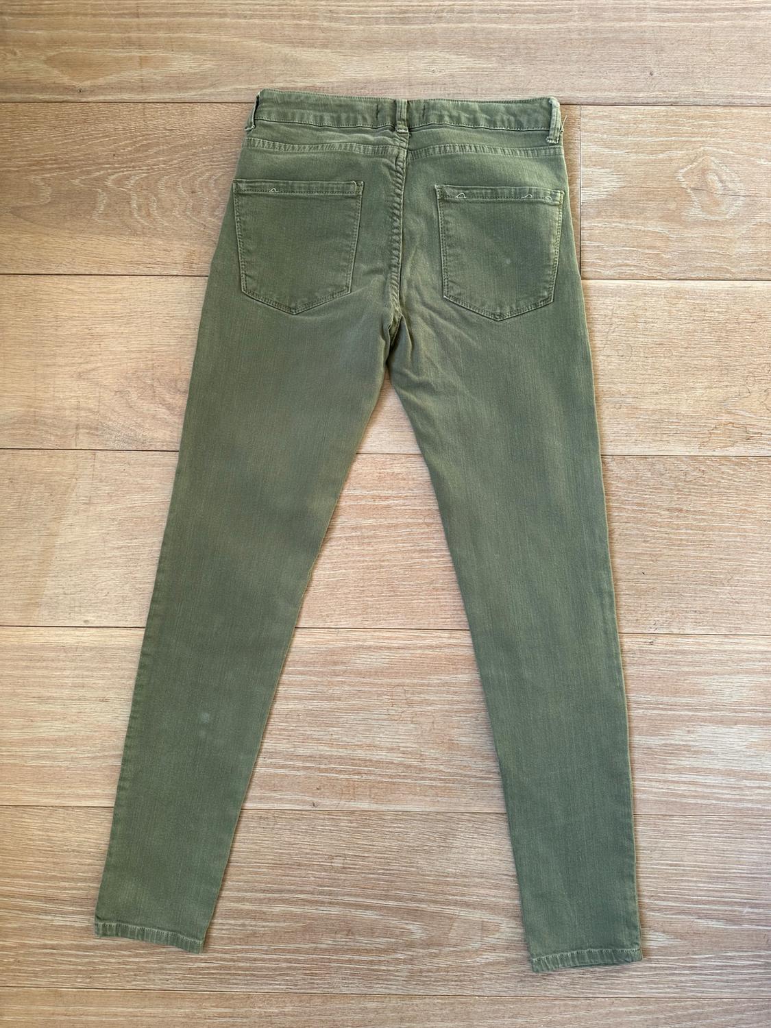 SKINNY KHAKI JEANS WITH ZIPS - Image 6