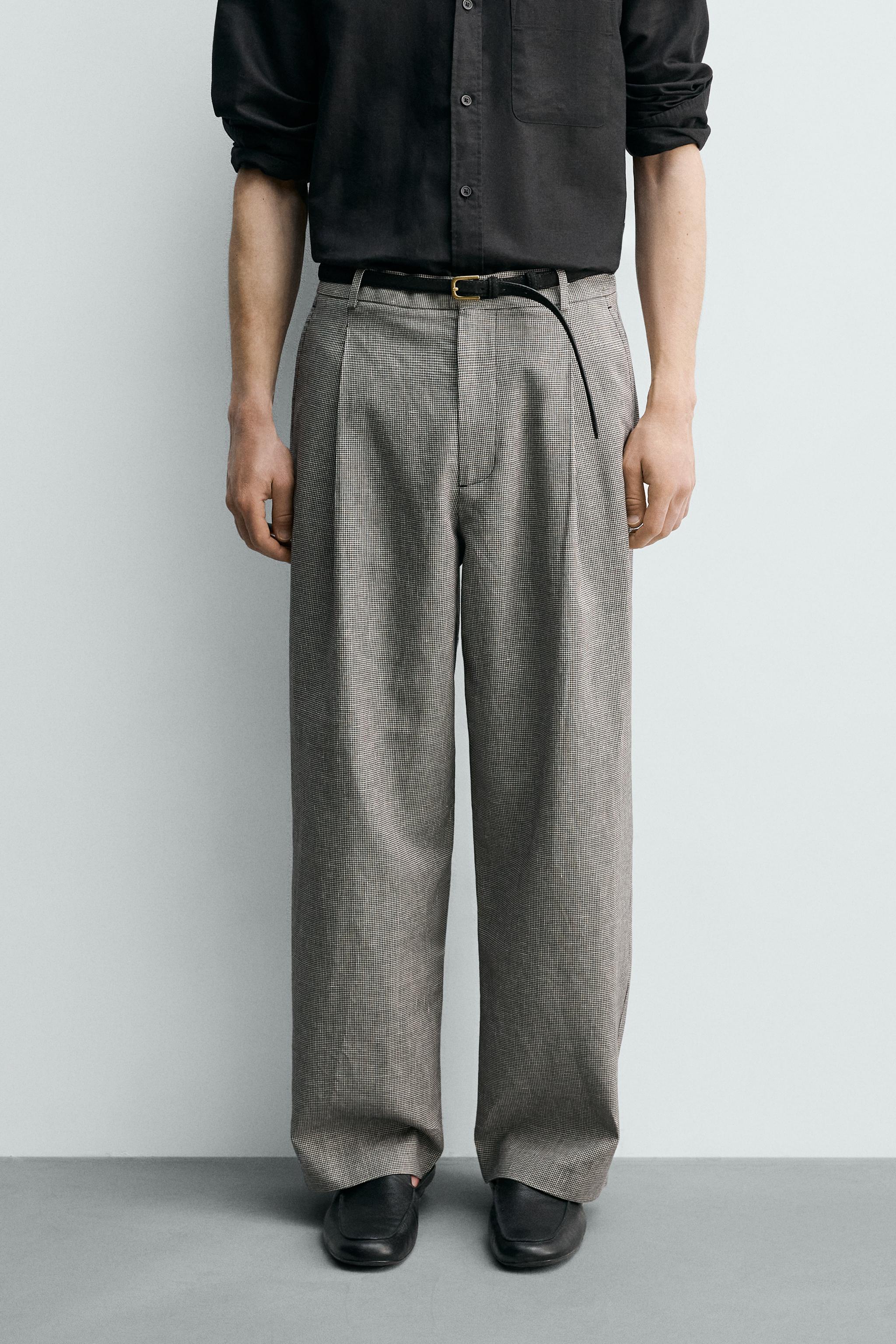 RELAXED FIT LINEN - COTTON PANTS