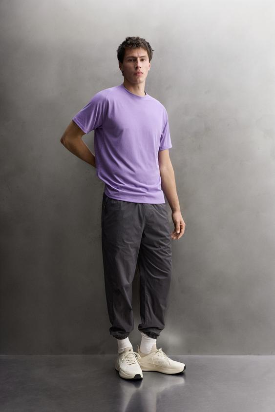 CAMISETA TÉCNICA COMBINADA - Morado de Zara - Imagen 0
