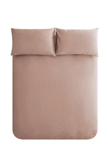 HOUSSE DE COUETTE SATIN JACQUARD MARBRE - Rose clair de Zara