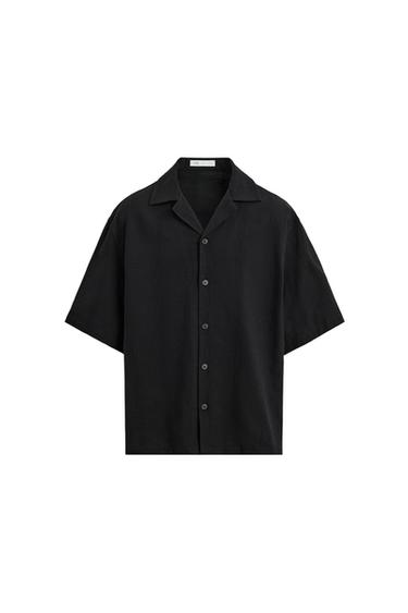 EMBROIDERED COTTON/LINEN SHIRT