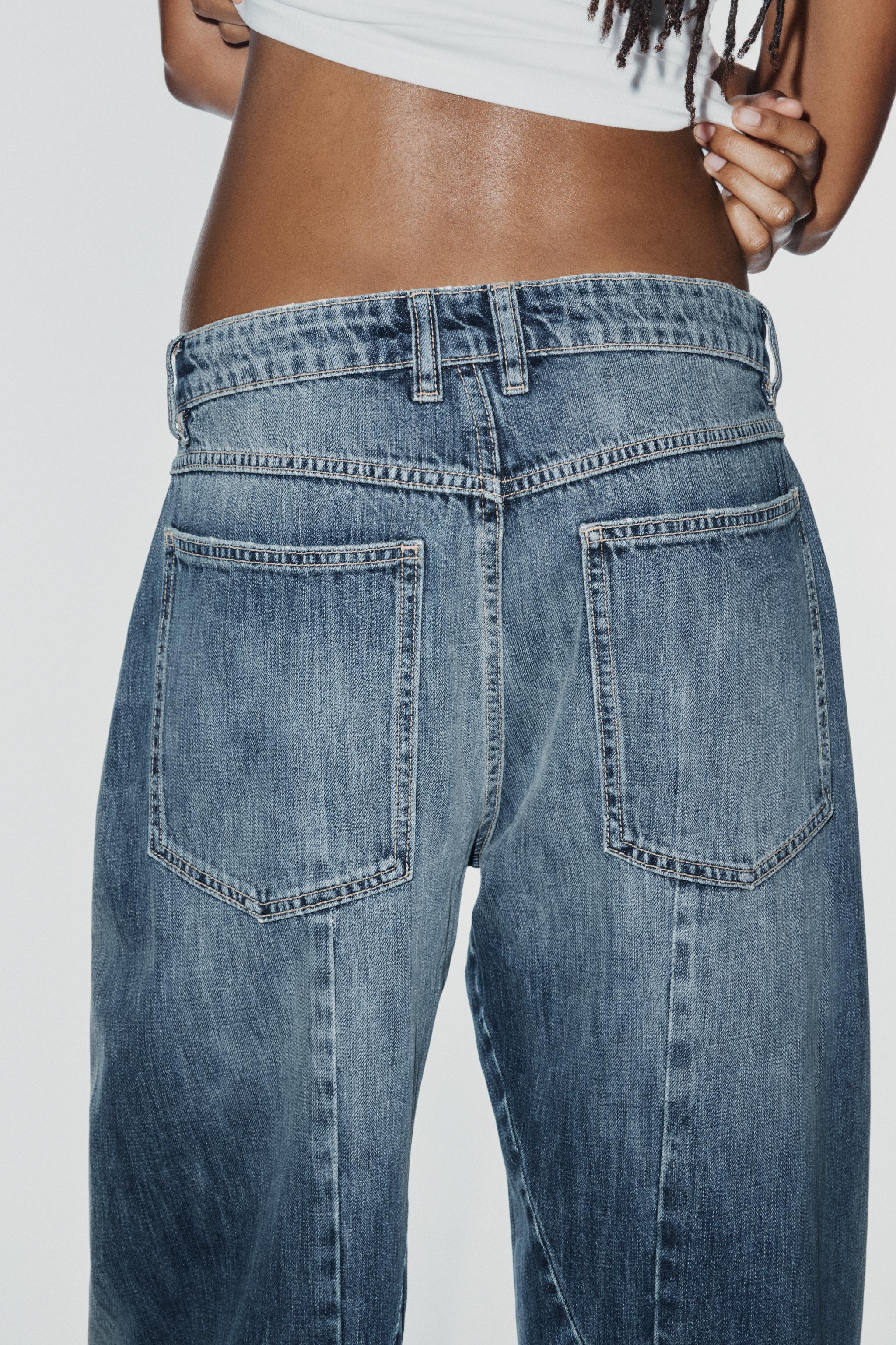 TRF MID-RISE BARREL CHINO JEANS