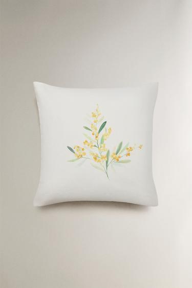 HOUSSE DE COUSSIN MIMOSA - Blanc cassé de Zara - Image 0