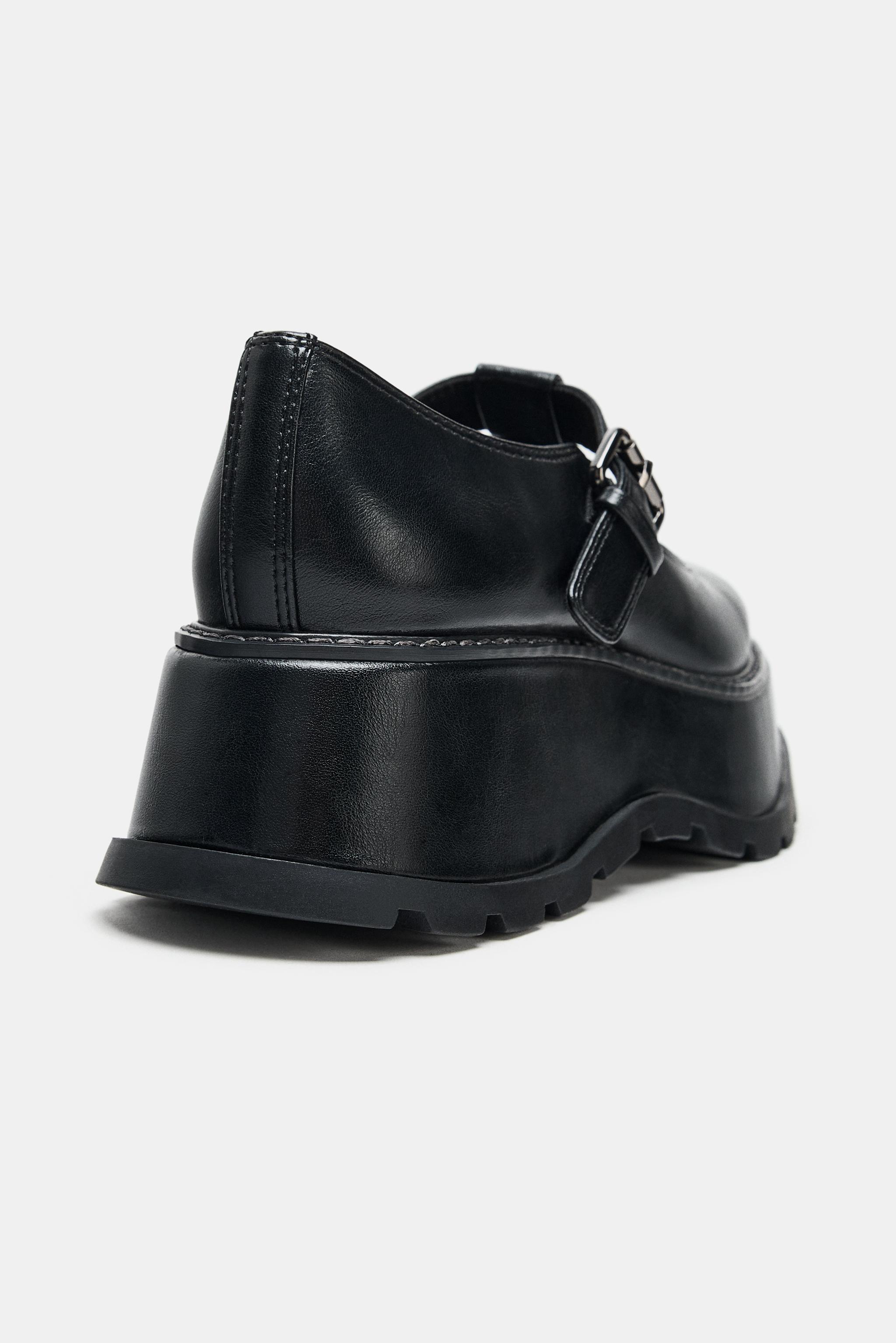 ストラッププラットフォームローファー - ブラック | ZARA Japan / 日本