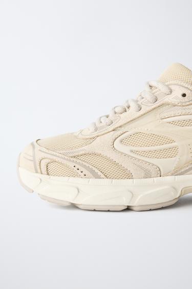 MESH TRAINERS - Sand Brown by Zara - Image 3