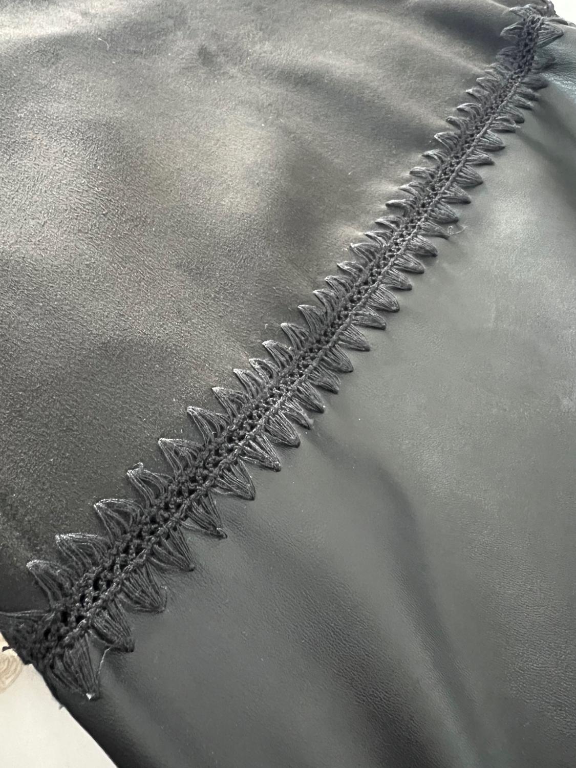 DRESS WITH FAUX LEATHER POCKETS - Image 3