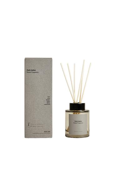 Zara (3.38 oz) DARK AMBER SCENTED REED DIFFUSER - Brown / Taupe
