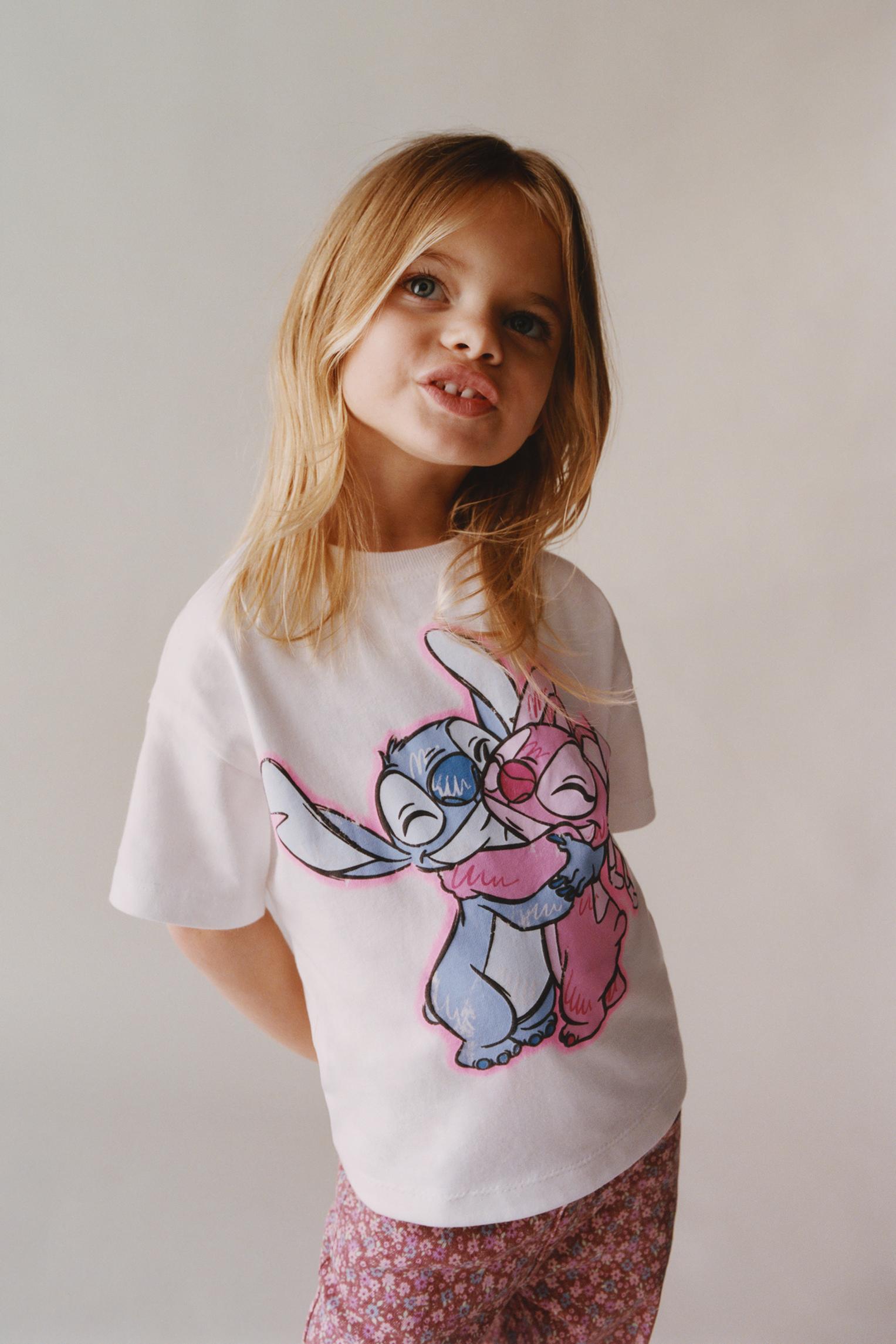 TDR　ディズニー　アーティストコレクション　スティッチ　Tシャツ　レア25周年 リロ＆スティッチ © DISNEY Tシャツ - ホワイト | ZARA Japan / 日本