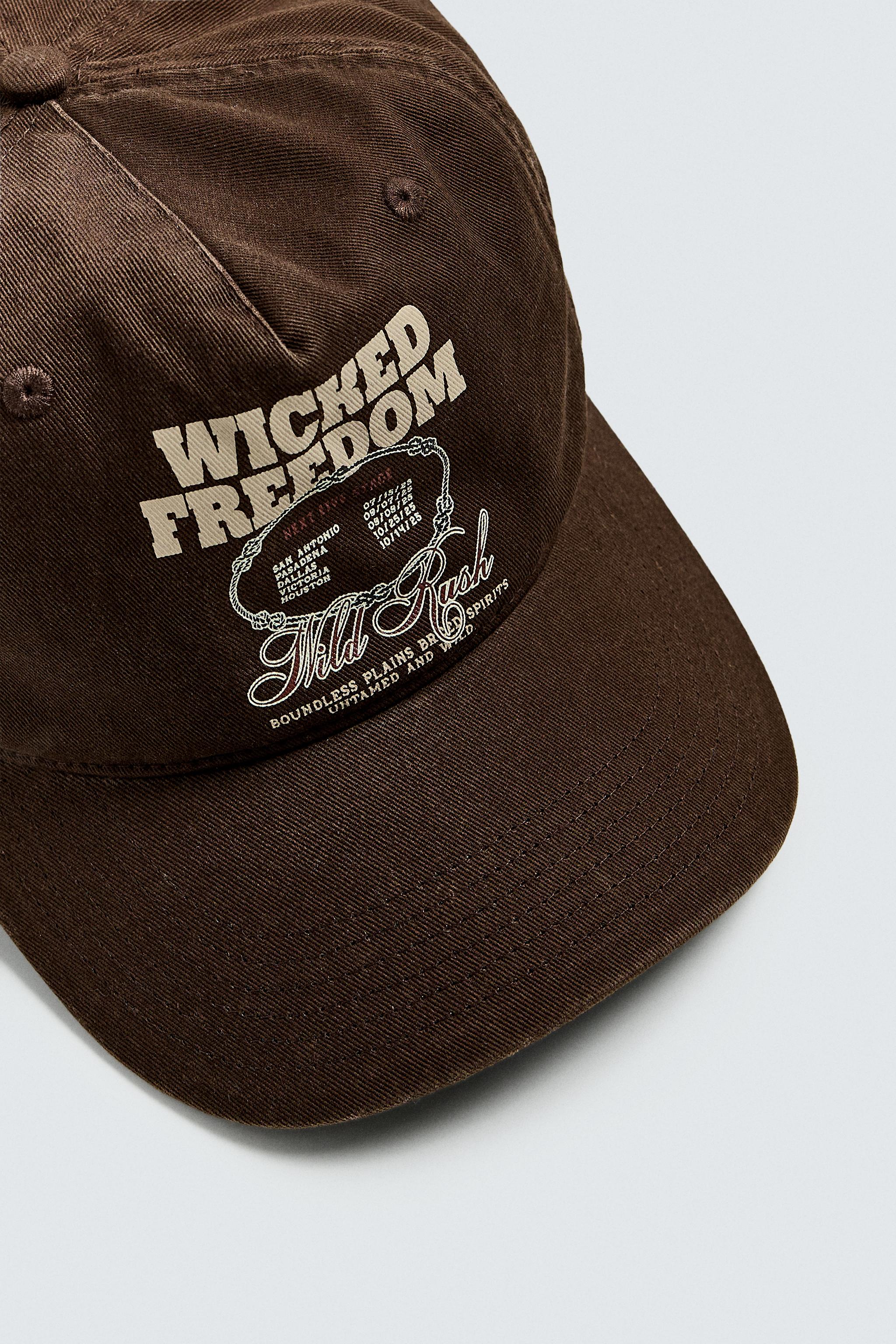 WASHED PRINT CAP