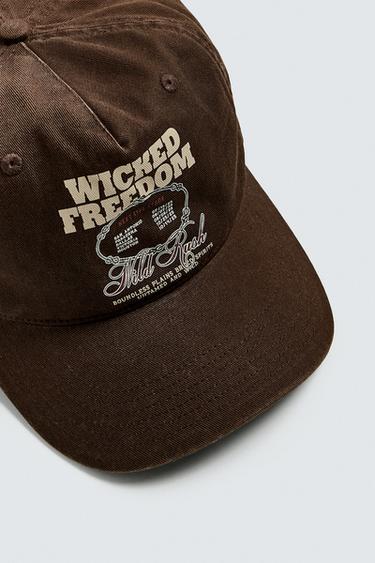 WASHED PRINT CAP - Brown by Zara - Image 5