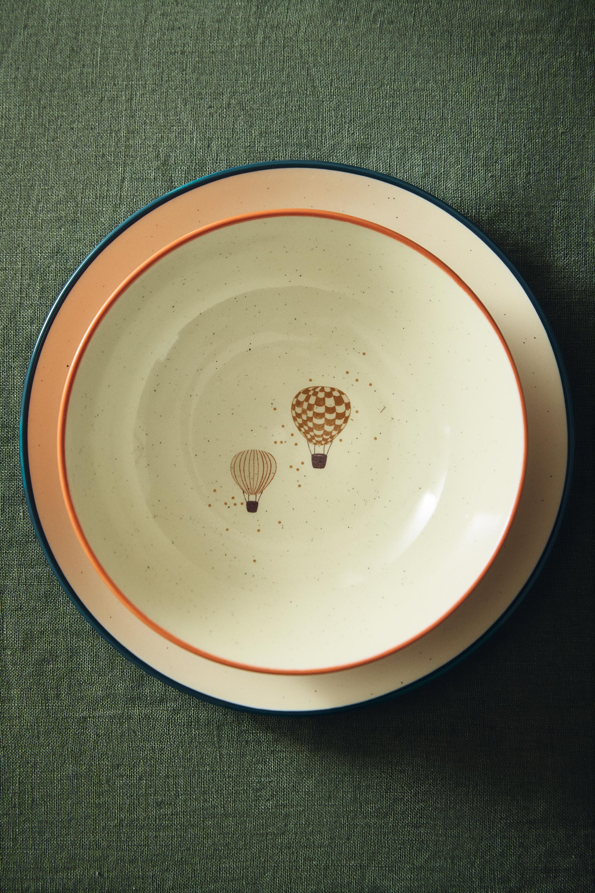 CHILDREN'S CERAMIC HOT AIR BALLOON BOWL