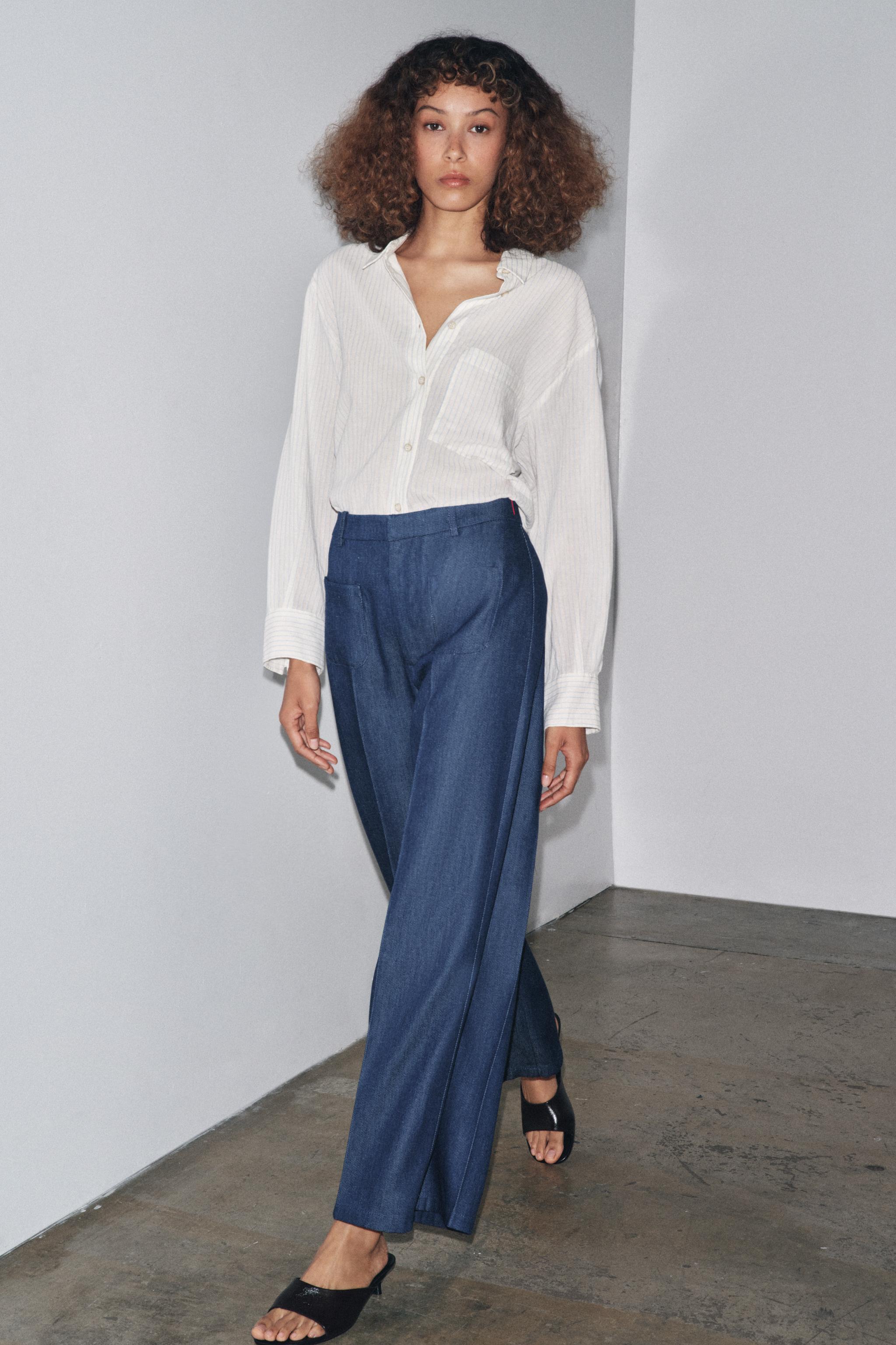 ☆ドイツ発*ZARA*新作*ノッチバックハイウエストパンツ/BH☆ ☆ドイツ発*ZARA*新作*ノッチハイウエストパンツ/BLACK☆ (ZARA