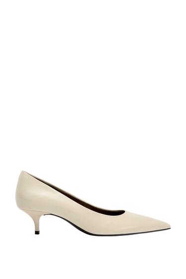KITTEN-HEEL SHOES - Grey by Zara