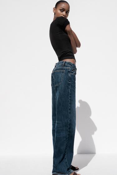 T-SHIRT EN VISCOSE À MANCHES COURTES - Noir de Zara - Image 3