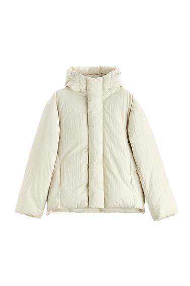 CREASED-EFFECT PUFFER JACKET