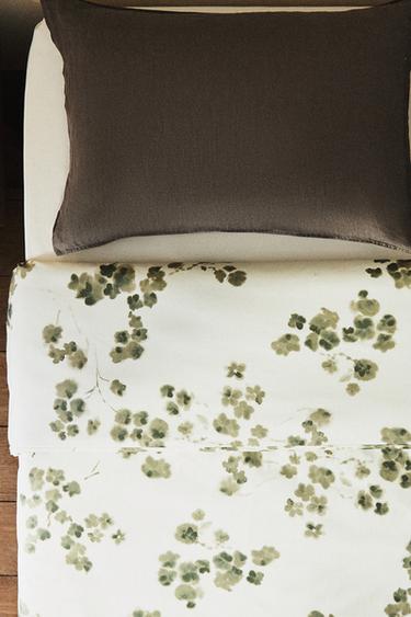 HOUSSE DE COUETTE IMPRIMÉ ESTOMPÉ - Vert de Zara - Image 5