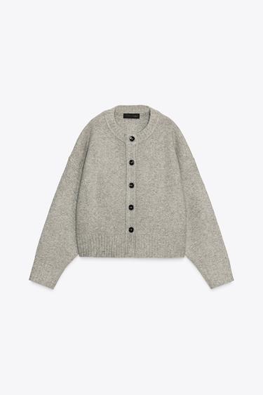 CHAQUETA PUNTO SOFT - Gris vigoré de Zara