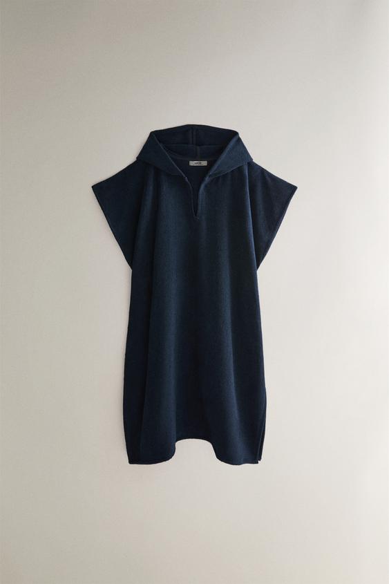 COTTON TERRY BEACH PONCHO - بحري الخاص بـ Zara - صورة 0