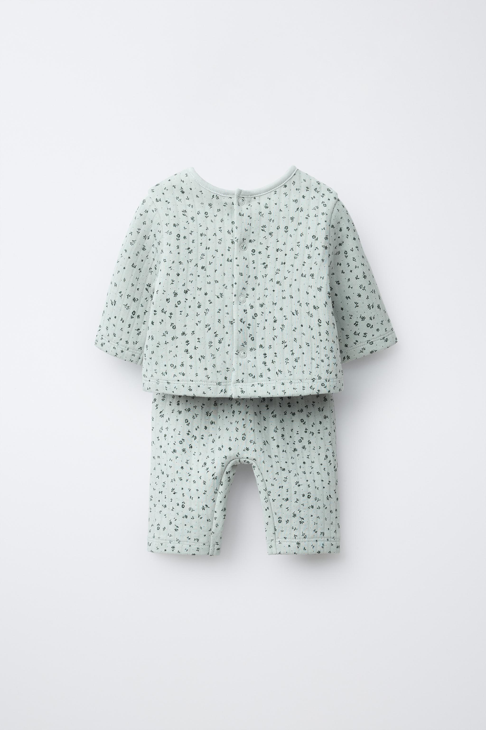 2-IN-1 JUMPER JACKET AND FLORAL PANTS SET