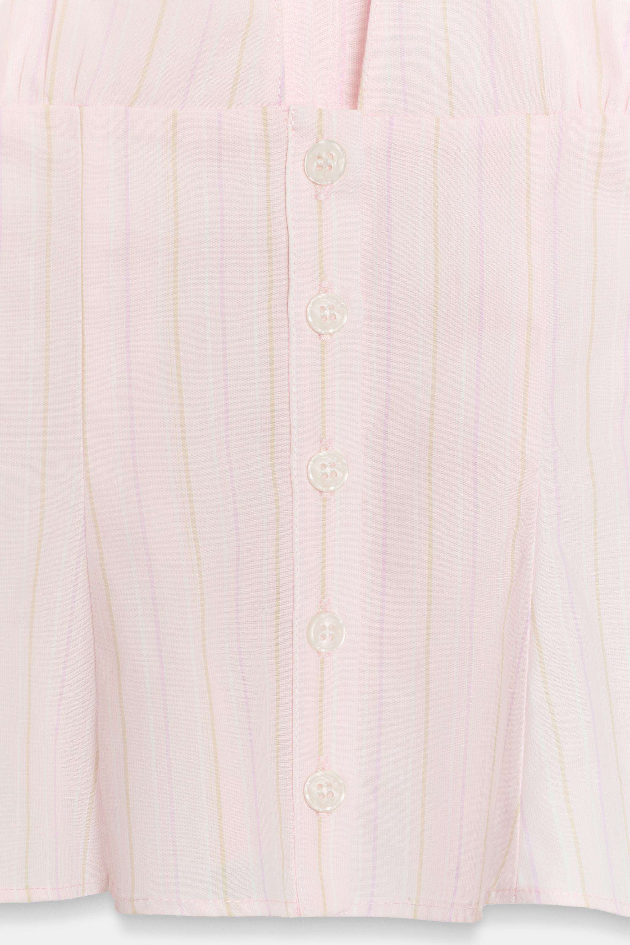 POPLIN TOP WITH TIE OPENING