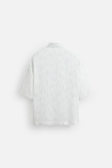 STRIPED SHIRT - White by Zara - Image 7
