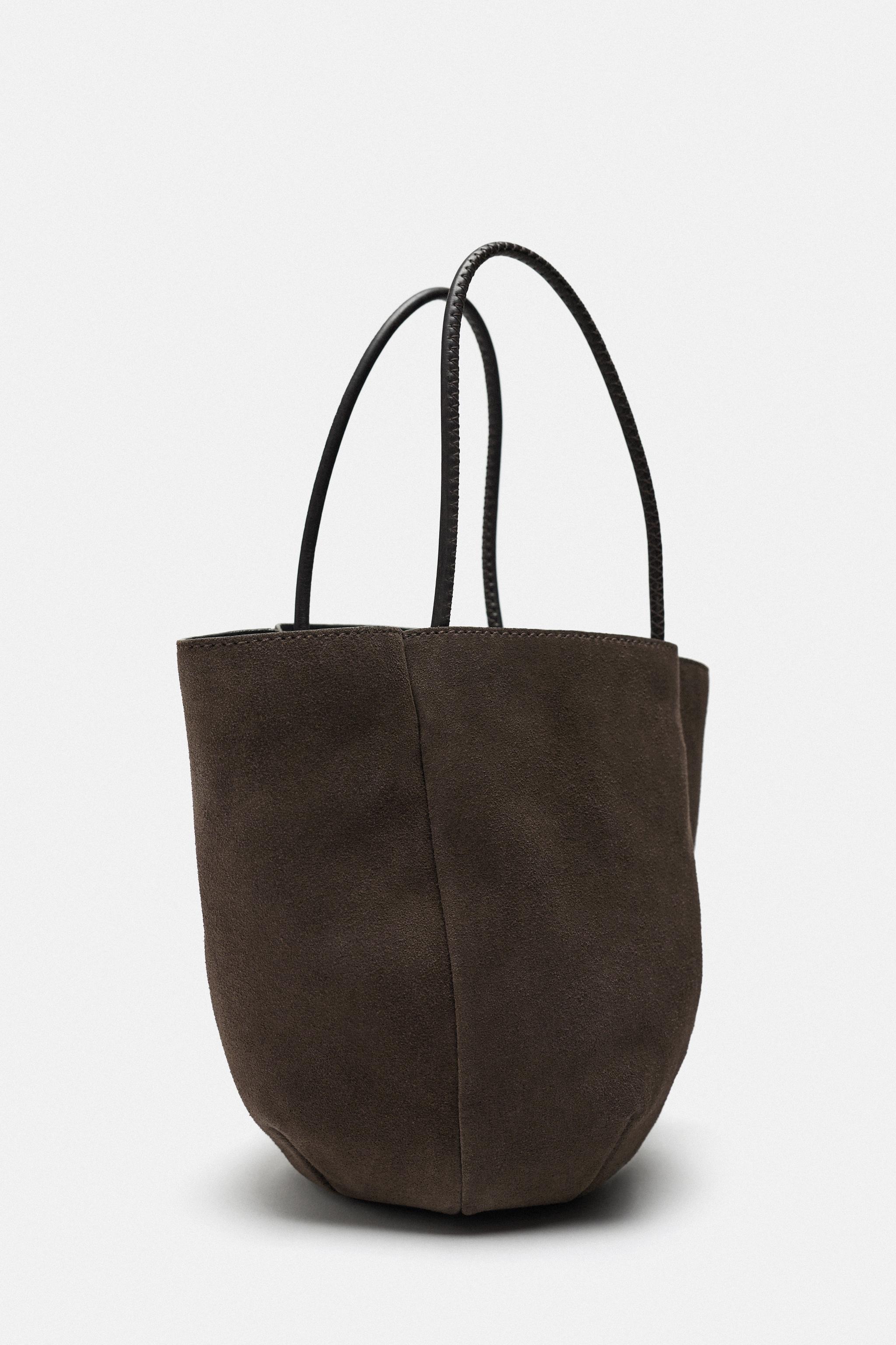 Zara satin discount mini bucket bag