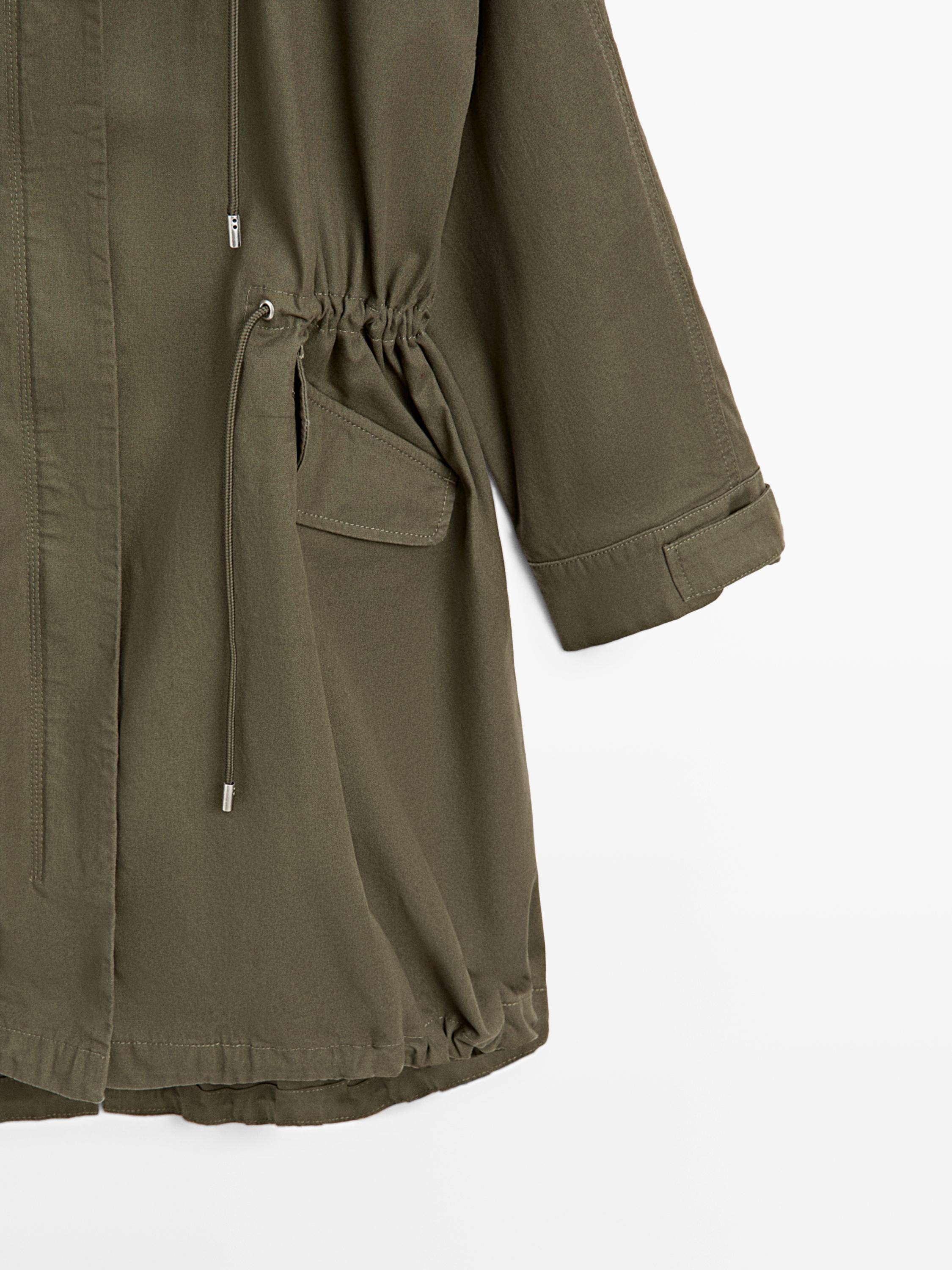Long cotton parka