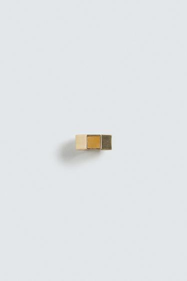 Zara GEOMETRIC STONE RING - Gold