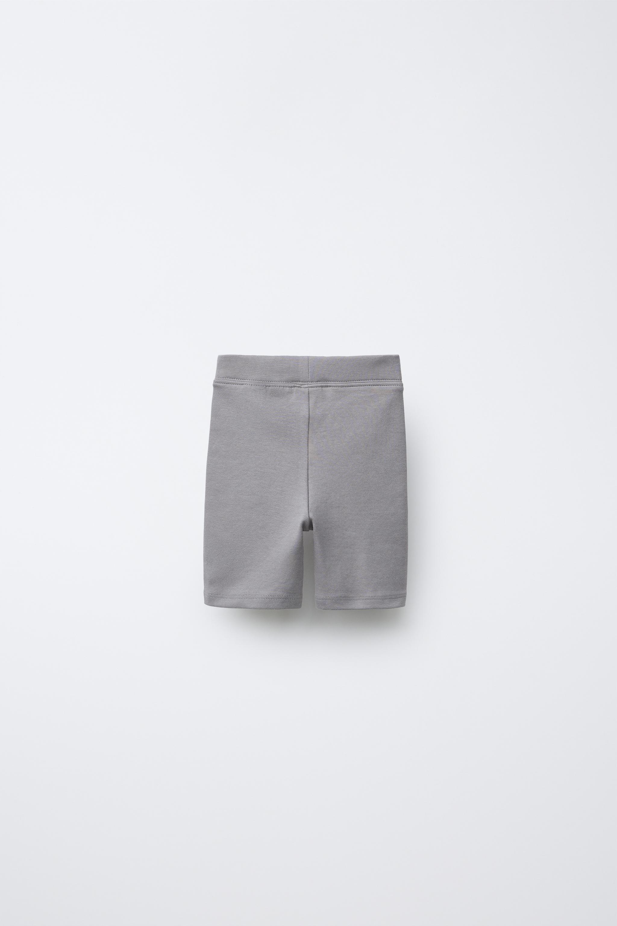 TWO-PACK FLORAL BIKER LEGGINGS Gray ZARA United States