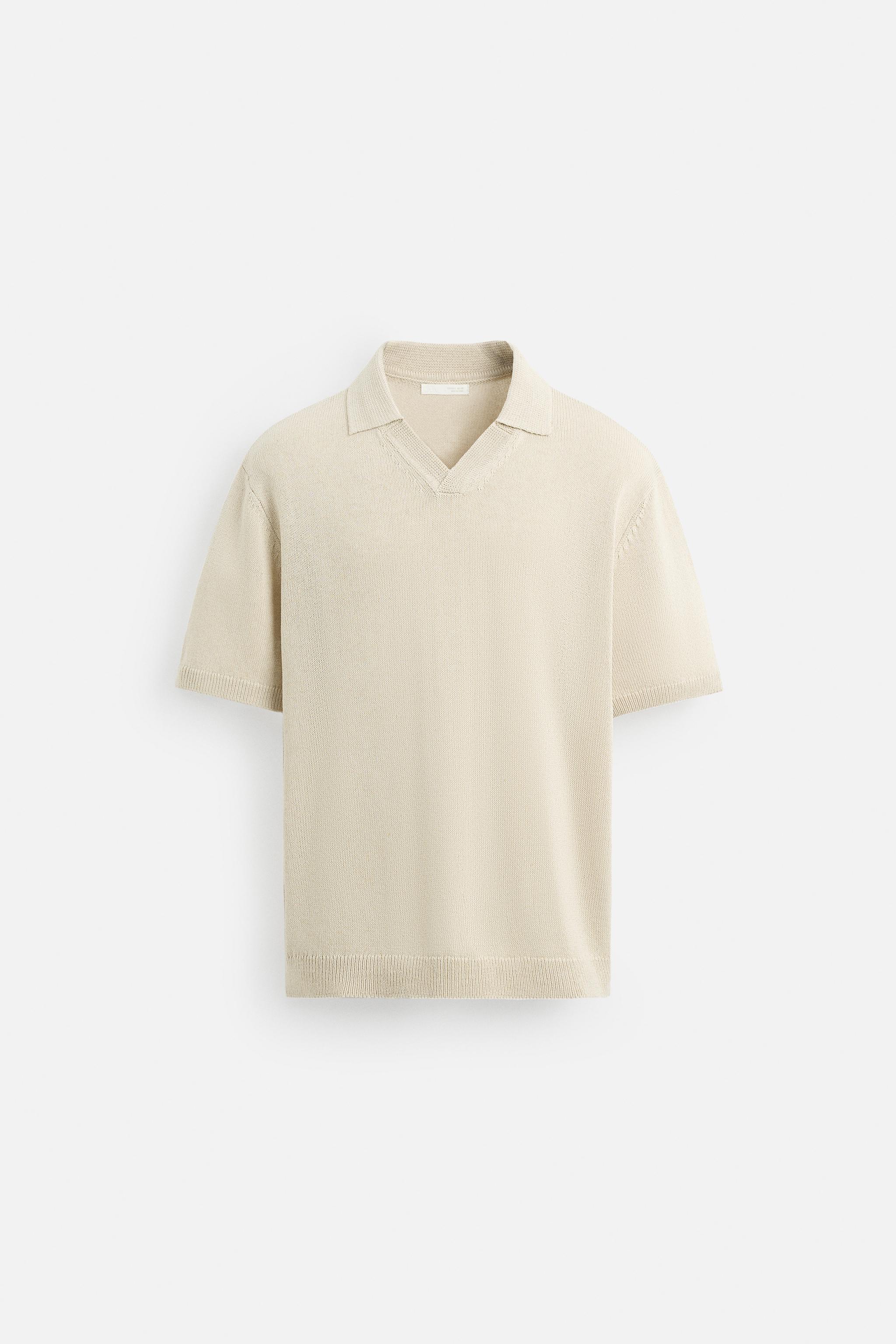 TEXTURED KNIT POLO - Light green | ZARA United States TEXTURED KNIT POLO - Light green | ZARA United States
