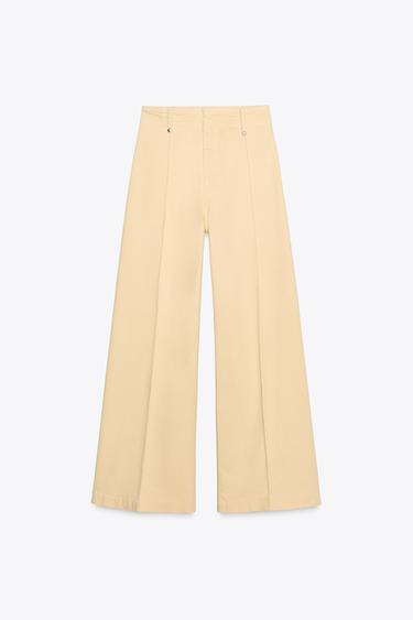JEAN COUPE LARGE ET TAILLE HAUTE COLLECTION ZW - Jaune clair de Zara - Image 5