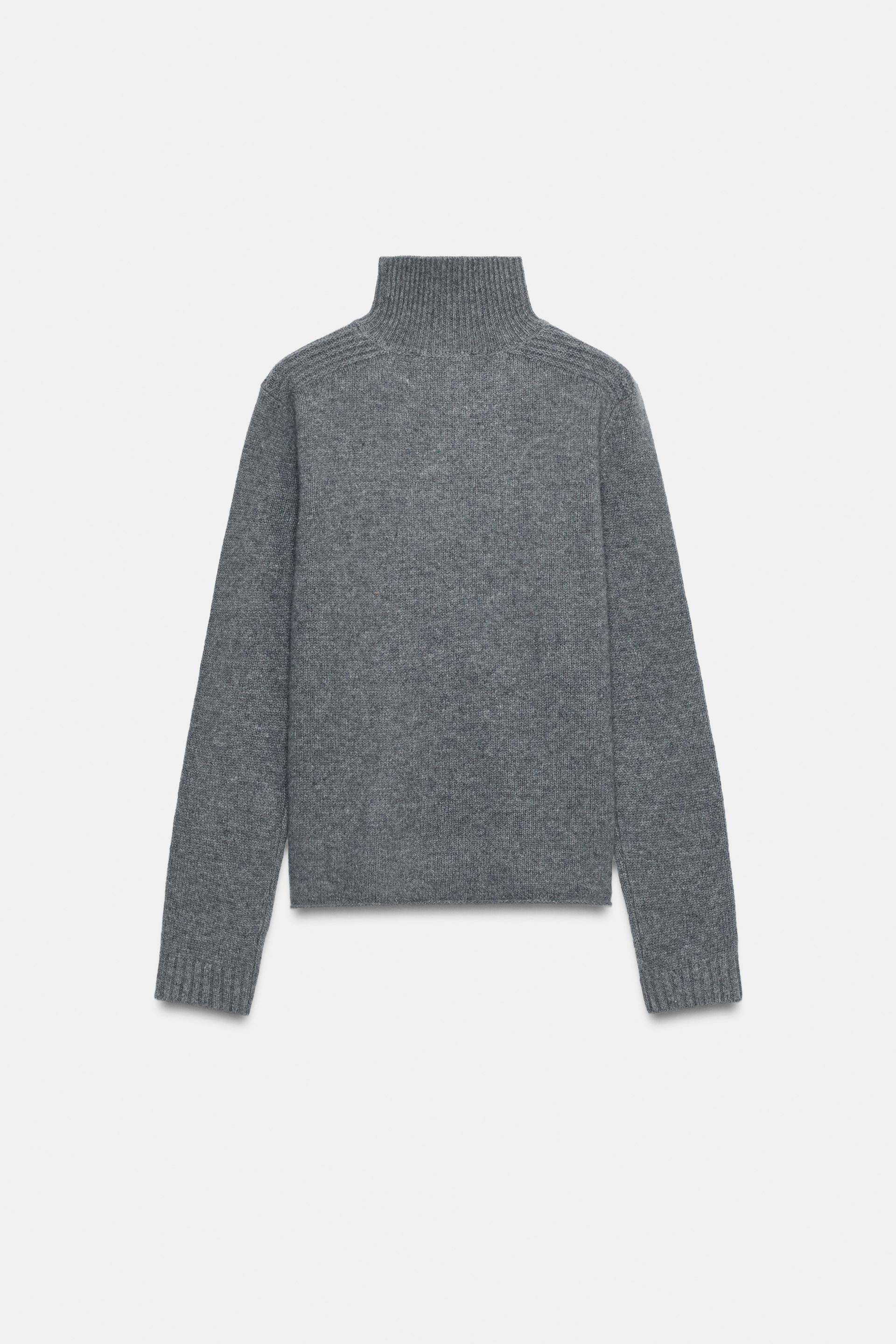 100% WOOL HIGH-NECK SWEATER thumbnail 7