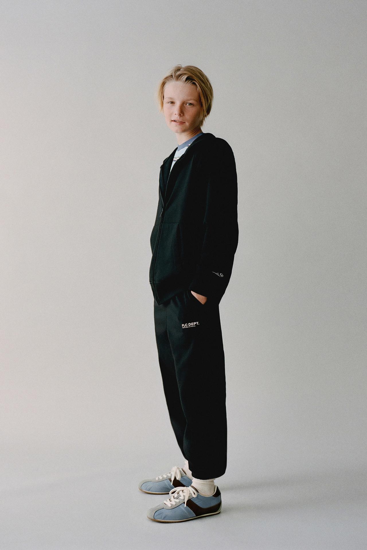 PLUSH ZIPPERED SWEATSHIRT — Black