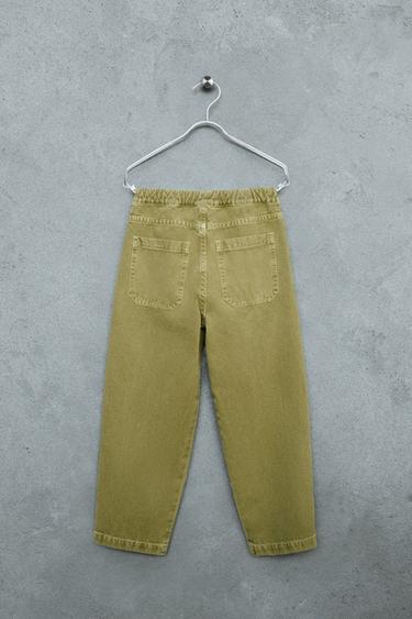 STORIESZ - PANTALÓN BALLOON CANVAS - Verde de Zara