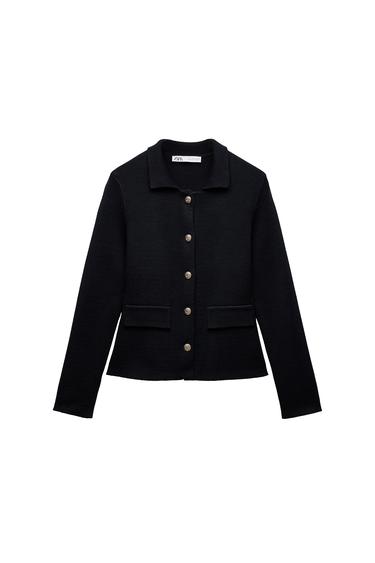 BUTTONED KNIT CARDIGAN