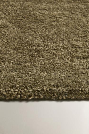 WOOL RUG - Green by Zara - Image 1