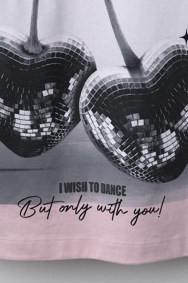 CHERRY PRINT T-SHIRT - Pink by Zara - Image 2