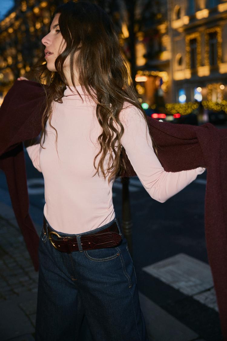 Jersey Cuello Alto Jersey Basico Mujer Zara Zara Jersey Basico