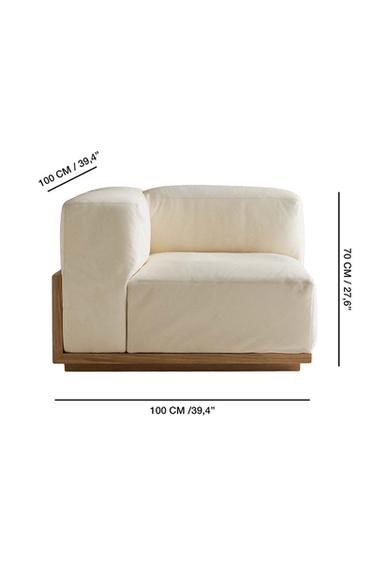 SOFA 02 | LEFT CORNER MODULE - Ecru by Zara - Image 5